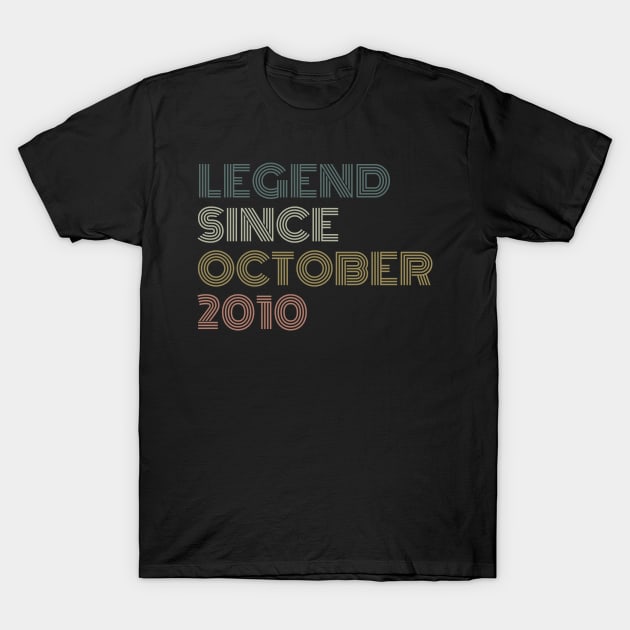 Legend Since October 2010 T-Shirt by BaradiAlisa